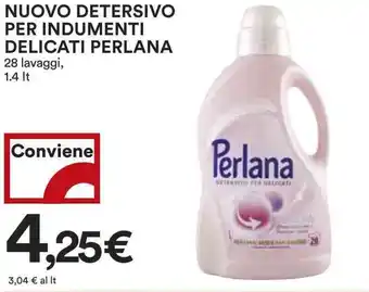 Coop Nuovo detersivo per indumenti delicati perlana 28 lavaggi, offerta