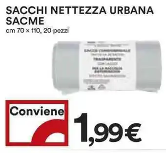 Coop Sacchi nettezza urbana sacme 20 pezzi offerta