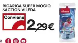 Coop Ricarica super mocio 3action vileda offerta