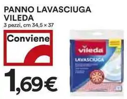 Coop Panno lavasciuga vileda 3 pezzi, offerta