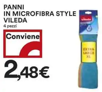 Coop Panni in microfibra style vileda 4 pezzi offerta