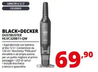 Comet BLACK+DECKER DUSTBUSTER HLVC320B11-QW offerta