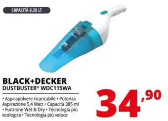 Comet BLACK+DECKER DUSTBUSTER® WDC115WA offerta