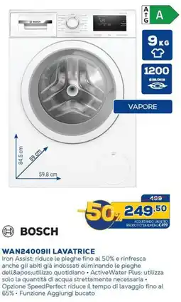 Euronics BOSCH WAN2400911 LAVATRICE offerta