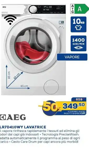 Euronics AEG LR7D410WY LAVATRICE offerta