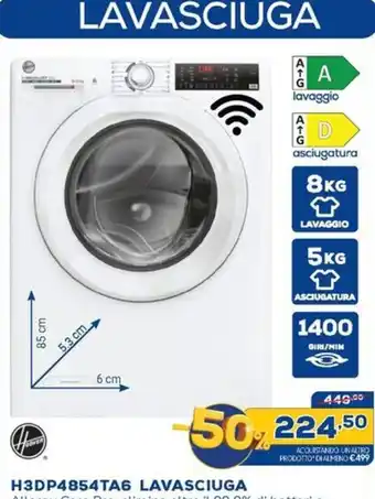 Euronics H3DP4854TA6 LAVASCIUGA offerta