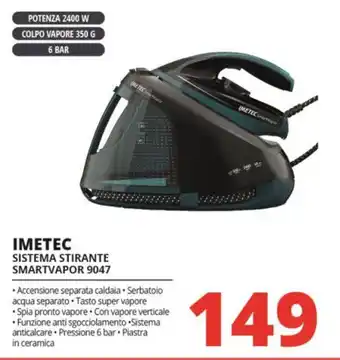 Comet IMETEC SISTEMA STIRANTE SMARTVAPOR 9047 offerta