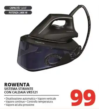 Comet ROWENTA SISTEMA STIRANTE CON CALDAIA VR5121 offerta