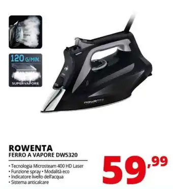 Comet ROWENTA FERRO A VAPORE DW5320 offerta