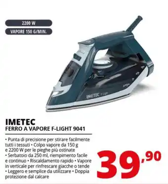 Comet IMETEC FERRO A VAPORE F-LIGHT 9041 offerta