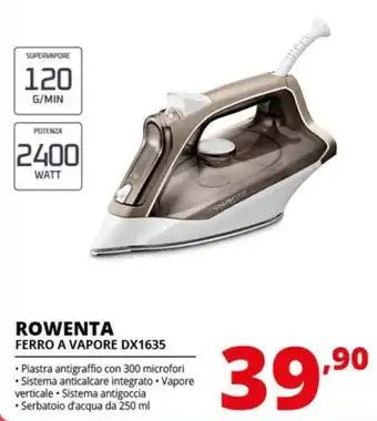 Comet ROWENTA FERRO A VAPORE DX1635 offerta