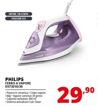 Comet PHILIPS FERRO A VAPORE DST3010/30 offerta