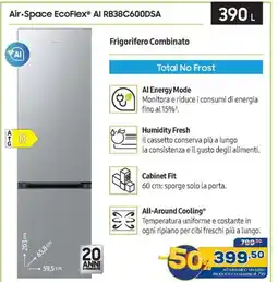 Euronics Air-space ecoflex® al rb38c600dsa offerta