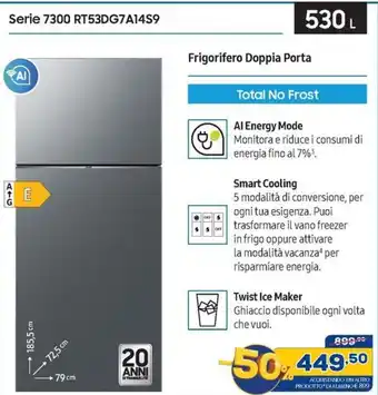 Euronics Serie 7300 RT53DG7A14S9 offerta