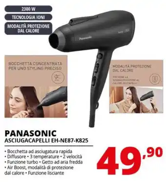 Comet PANASONIC ASCIUGACAPELLI EH-NE87-K825 offerta