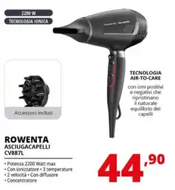 Comet ROWENTA ASCIUGACAPELLI CV887L offerta