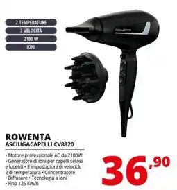 Comet ROWENTA ASCIUGACAPELLI CV8820 offerta