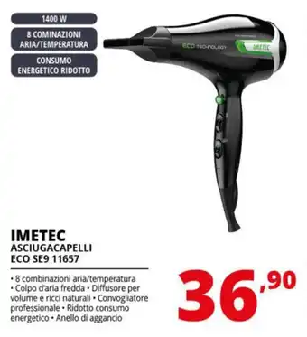 Comet IMETEC ASCIUGACAPELLI ECO SE9 11657 offerta