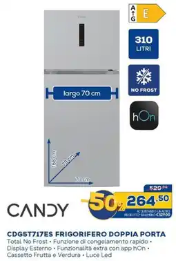 Euronics CANDY CDG5T717ES FRIGORIFERO DOPPIA PORTA offerta