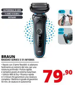 Comet BRAUN RASOIO SERIES 5 51-M1000S offerta