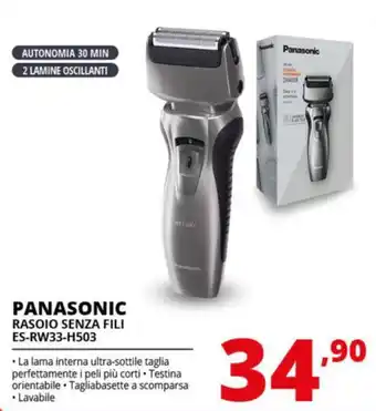 Comet PANASONIC RASOIO SENZA FILI ES-RW33-H503 offerta