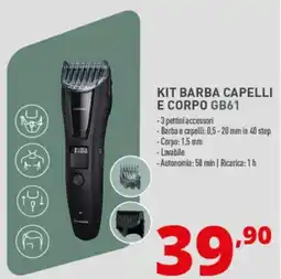 Comet KIT BARBA CAPELLI E CORPO GB61 offerta