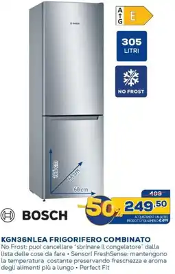 Euronics BOSCH KGN36NLEA FRIGORIFERO COMBINATO offerta