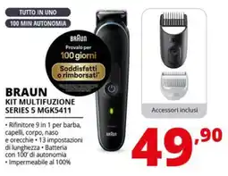 Comet BRAUN KIT MULTIFUZIONE SERIES 5 MGK5411 offerta