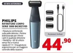 Comet PHILIPS RIFINITORE CORPO SERIE 3000 BG3027/05 offerta