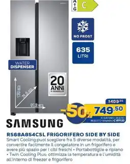 Euronics SAMSUNG RS68A854CSL FRIGORIFERO SIDE BY SIDE offerta