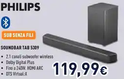 Unieuro PHILIPS SOUNDBAR TAB 5309 offerta