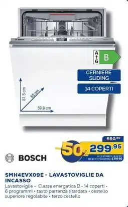 Euronics BOSCH SMH4EVX09E - LAVASTOVIGLIE DA INCASSO offerta