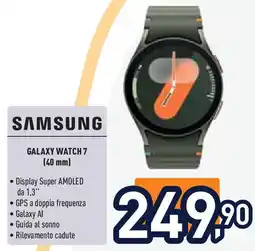 Unieuro SAMSUNG Galaxy watch 7 offerta