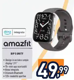 Unieuro amazfit BIP 5 UNITY offerta