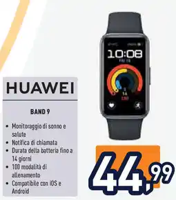 Unieuro HUAWEI Band 9 offerta