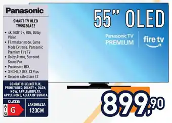 Unieuro Panasonic SMART TV OLED TV55Z80AEZ offerta