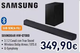 Unieuro SAMSUNG SOUNDBAR HW-Q700D offerta