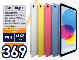 Unieuro iPad 10th gen offerta