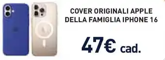 Unieuro Cover originali apple della famiglia  IPHONE 16 offerta