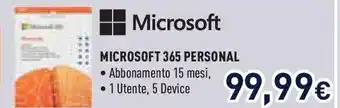 Unieuro MICROSOFT 365 personal offerta