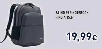 Unieuro ZAINO PER NOTEBOOK FINO A 15.6" offerta