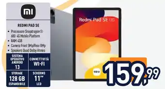 Unieuro REDMI PAD SE offerta