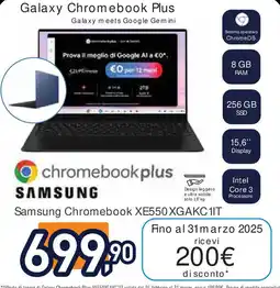 Unieuro SAMSUNG Galaxy Chromebook Plus offerta