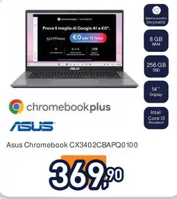 Unieuro Asus Chromebook CX3402CBAPQ0 100 offerta