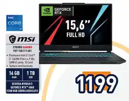 Unieuro msi CYBORG GAMING 957-15K111-601 offerta