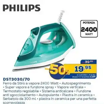 Euronics PHILIPS DST3030/70 offerta