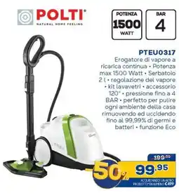 Euronics POLTI PTEU0317 offerta