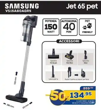 Euronics SAMSUNG VS15A60AGR5 offerta