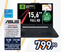 Unieuro ASUS TUF GAMING F15 FX507ZC4-HN057W offerta