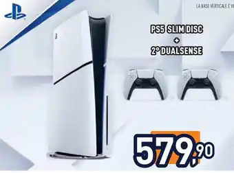 Unieuro PS5 SLIM DISC + 2ºDUALSENSE offerta